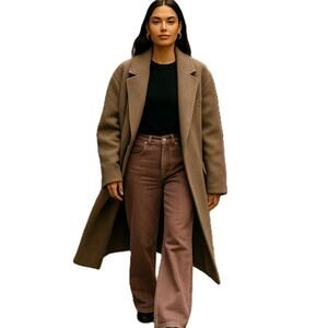 PacSun Ultra High Rise Flare Carpenter Jeans Brown Faded, Y2K Size 23